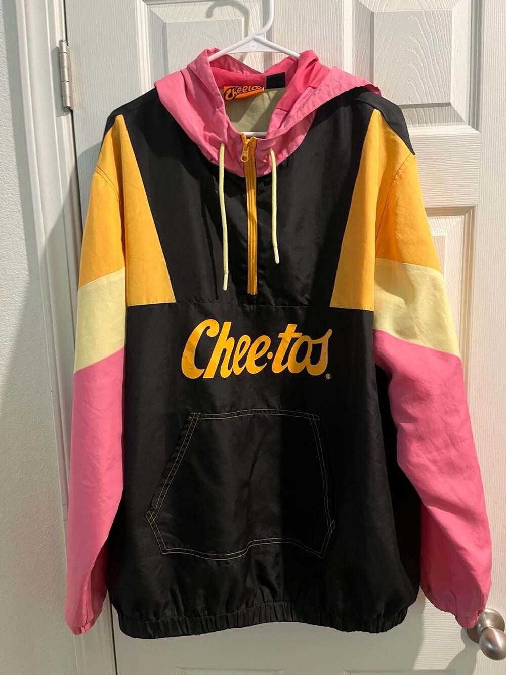 Cheetos Chester Cheetah Colorblock Half-Zip Windbreaker Jacket 2XL